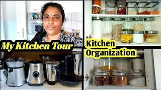 My kitchenTourKitchen Tour In TamilKitchen Organization Tamil [upl. by Lewin]