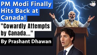 PM Modi Finally Hits Back at Canada PM Modi Finally Hits Back at Canada will not Stop India [upl. by Glaser]