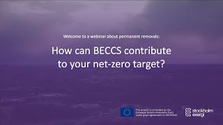 How can BECCS contribute to your netzero target [upl. by Etac]