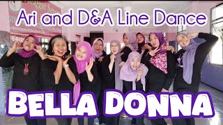 Bella Donna  Choreo Helma Yoga INA  Sep 2024  Improver  Ari and DampA Line Dance [upl. by Yllus799]