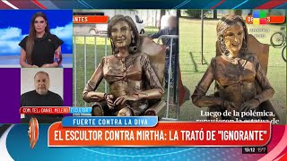 Habla Daniel Mellero el hombre que hizo la polémica escultura de Mirtha Legrand [upl. by Yarezed]