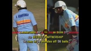 Aravinda Desilva 73  Arjuna Ranatunga 60 vs South Africa  Bloemfontein Dec 15 Mandela Trophy 1994 [upl. by Hurleigh]