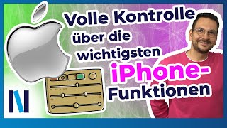 iPhone iOS 17 Rechner Helligkeit Töne Über das Kontrollzentrum schnelle Einstellungen vornehmen [upl. by Nauqad]