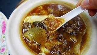 Bangkok Street Food SHARK FIN SOUP Thailand 魚翅湯 [upl. by Adlecirg]