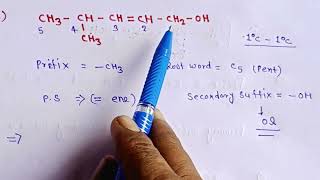 iupac naming of alcohol ll nomenclature class 10 [upl. by Ainitsirc]