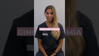 🤩 ANTES Y DESPUÉS CASO REAL GINGIVECTOMÍA para tener ENCÍAS PERFECTAS shorts [upl. by Ecar]