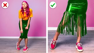 COOL GIRLY FASHION HACKS  8 Brilliant DIY Clothing Ideas to Upgrade Your Wardrobe by Crafty Panda [upl. by Adnohs]