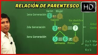 RELACION DE PARENTESCO  LAZOS FAMILIARES 2019 [upl. by Reeva]