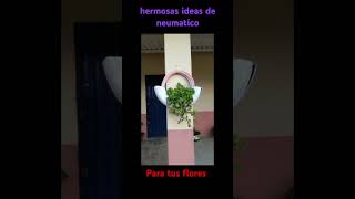 DECORACION DE NEUMATICOS REUTILISADO PARA TUS HERMOSAS FLORES 🌺🌹🌸🍀🌻🌼 [upl. by Annahsit]