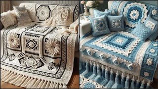 Transform Your Living Room Crochet Sofa Blankets Cozy Up with Crochet Sofa Blanket Ideas2024 [upl. by Yadsendew144]