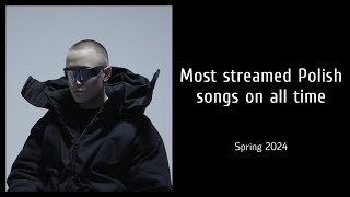 Top 200 Most Streamed Polish Songs of All Time YouTube  Spotify  Spring 2024 [upl. by Yelad481]