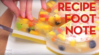 Recipe Footnote Agar Agar Fruit Cake  Hot Thai Kitchen [upl. by Lolly]