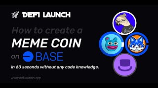 How to Create a Meme Coin on BASE like TOSHI amp BRETT in 1 minute with No Code Skills [upl. by Olympia]