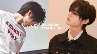 sunghoon clips for edits [upl. by Esorlatsyrc]