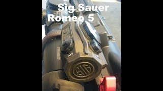 Sig Romeo 5 First Shots and Zeroing in at 25 Yards [upl. by Sug142]