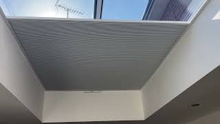 Lex Blinds  How to cover skylight with electric pleated blinds [upl. by Buckler]