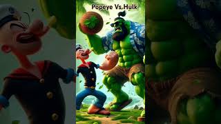 Popeye Vs Hulk 🟢💪🥦🥬 hulk popeye viralvideo [upl. by Cyrie]