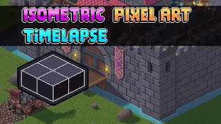 Castle  Isometric Pixel Art Timelapse [upl. by Candra]