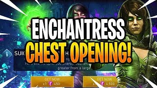 NEW 10x SUICIDE SQUAD ENCHANTRESS CHEST OPENING  Injustice 2 Mobile [upl. by Ulrikaumeko143]