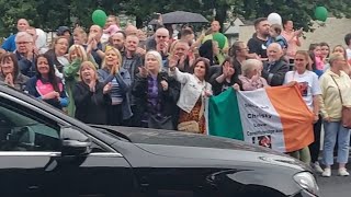 Christy Dignam Rest in peace Finglas West pay their Respects to local Music hero 17th June 2023 [upl. by Rramel787]