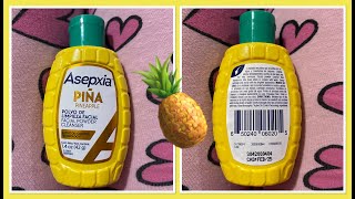 Asepxia Piña 🍍 Jabón con 3 usos para pieles con acné  imperfecciones mi opinión [upl. by Anirec92]