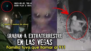 ¡Cae Nave en Las Vegas Familia graba a ser extraterrestre y llama al 911 [upl. by Erusaert]