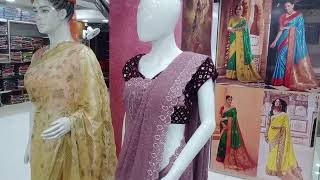 how to wear saree l how to wear printed saree l kathpadar saree l tissue silk saree sareesilkfabri [upl. by Iatnohs]