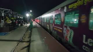 12008 Mysuru  MGR Chennai Central Shatabdi Express Skips Perambur Station at High Speed [upl. by Kcirnek]