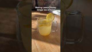 Lemon Honey ginger tea Cafe style recipe baristalife drink winterspecial [upl. by Anaihr30]