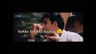 Raat aadhi h 😋 baat aadhi h😜 behke behke kadam😍 romantic WhatsApp Love status 💑 [upl. by Naujahs]