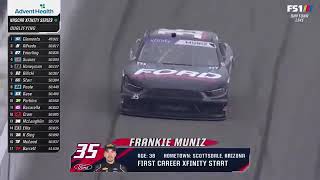 Frankie Muniz’s first ever NASCAR Xfinity Series Qualifying lap  2024 United Rentals 300 [upl. by Griffis]