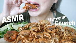 ASMR  Soft Shell Crabs Extreme Crunch NoTalking Eating Sounds NE Lets Eat [upl. by Nogem]