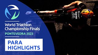 2023 World Triathlon Para Championships Pontevedra Highlights [upl. by Tat249]