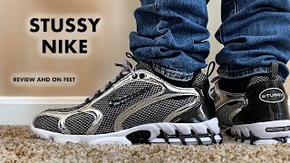 Stussy Nike Spiridon Cage 2 Pure Platinum Review and On Feet [upl. by Eessac]