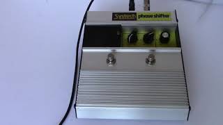 1974 Systech Phase Shifter Vintage Analog Phaser Effects Pedal Made in USA [upl. by Brenk128]