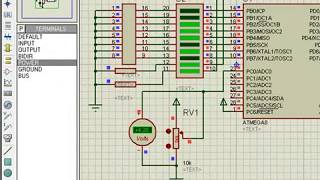 Conversor Analogo Digital con ATmega8 [upl. by Riesman]