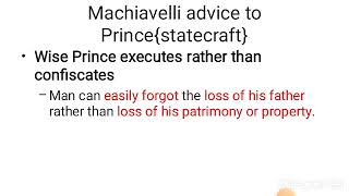 Machiavelli on statecraft Machiavelli political thought [upl. by Gabriela364]