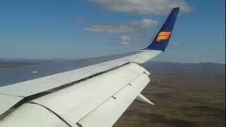 B757200W Icelandair Landing in Reykjavik Keflavik airport BIKF [upl. by Nadaha306]