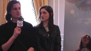 Peter Vack Natalia Dyer amp Leah Meyerhoff talk quotUnicornsquot [upl. by Ettenotna]