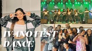 Hansika’s group dance performance for IVANO FEST  Hansika Krishna [upl. by Niryt207]