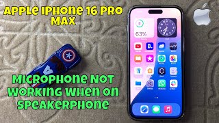 iPhone 16 Pro Max Microphone Not Working When on Speakerphone  Quick amp Easy [upl. by Nial30]