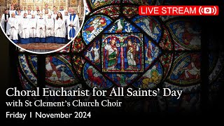 Sung Eucharist for All Saints Day with visiting choir  Fri 1 November 2024 Canterbury Cathedral [upl. by Thilda]