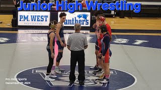 202425 PmWest vs Pittston Junior High Wrestling [upl. by Ahseal]