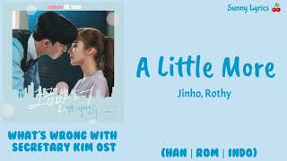 Jinho Rothy  A Little More HanRomIndo Indo Sub [upl. by Nylahs830]