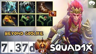 squad1x  Monkey King Pos 2  Beyond Godlike  737d  Immortal Dota [upl. by Idnim]