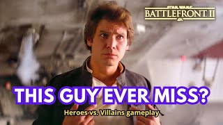 This guy ever miss  Star Wars Battlefront 2  HvV gameplay [upl. by Liebman]