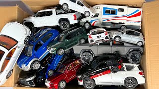 BOX FULL OF Diecast Cars  Toyota Corolla Yaris Nissan Patrol Mercedes Benz Rolls Royce Bus [upl. by Tymothy507]