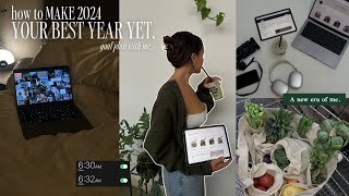 HOW TO BECOME THE BEST VERSION OF YOU 2024  My goalsetting system amp vision board that WORKS [upl. by Iong379]