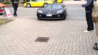 KOENIGSEGG CCXR HUGE BACKFIRE  LOUD FULL THROTTLE SOUND [upl. by Cochrane]