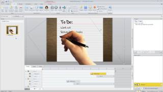 Articulate Storyline tutorial Create a fun effect with a hand crossing items off a list [upl. by Croix]